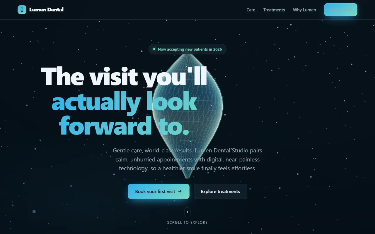 Preview of Lumen Dental Studio — Medical / Dental Landing